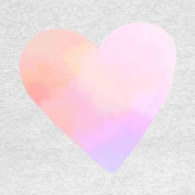 Watercolor Pastel heart by PanyaCreative